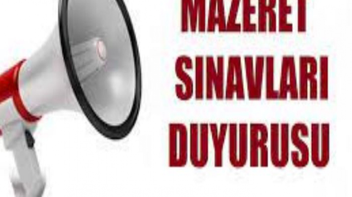 2024-2025 EĞİTİM ÖĞRETİM YILI I. DÖNEM I.MAZERET SINAV TAKVİMİ